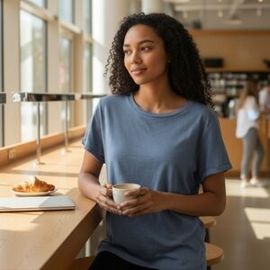 LOFT Gray Flutter Sleeve T-Shirt Soft!!